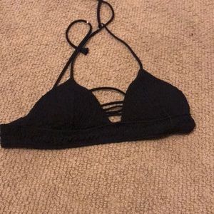 black bikini top